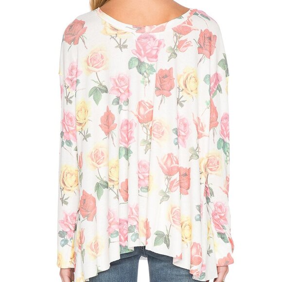 Wildfox Couture Bright Roses Sweatshirt  Color: Multicolored Size XS - Picture 3 of 3